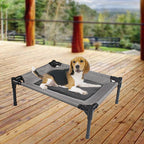 Lit pour Chien d'Extérieur Tissu Oxford - Lavable Portable Camping
