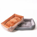 Lit Matelas pour Chien Chat 45cm - Coussin Confortable Motif Étoile Café