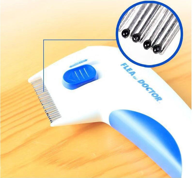 Peigne Électrique Anti-Puces pour Chien Chat - Éliminateur de Poux
