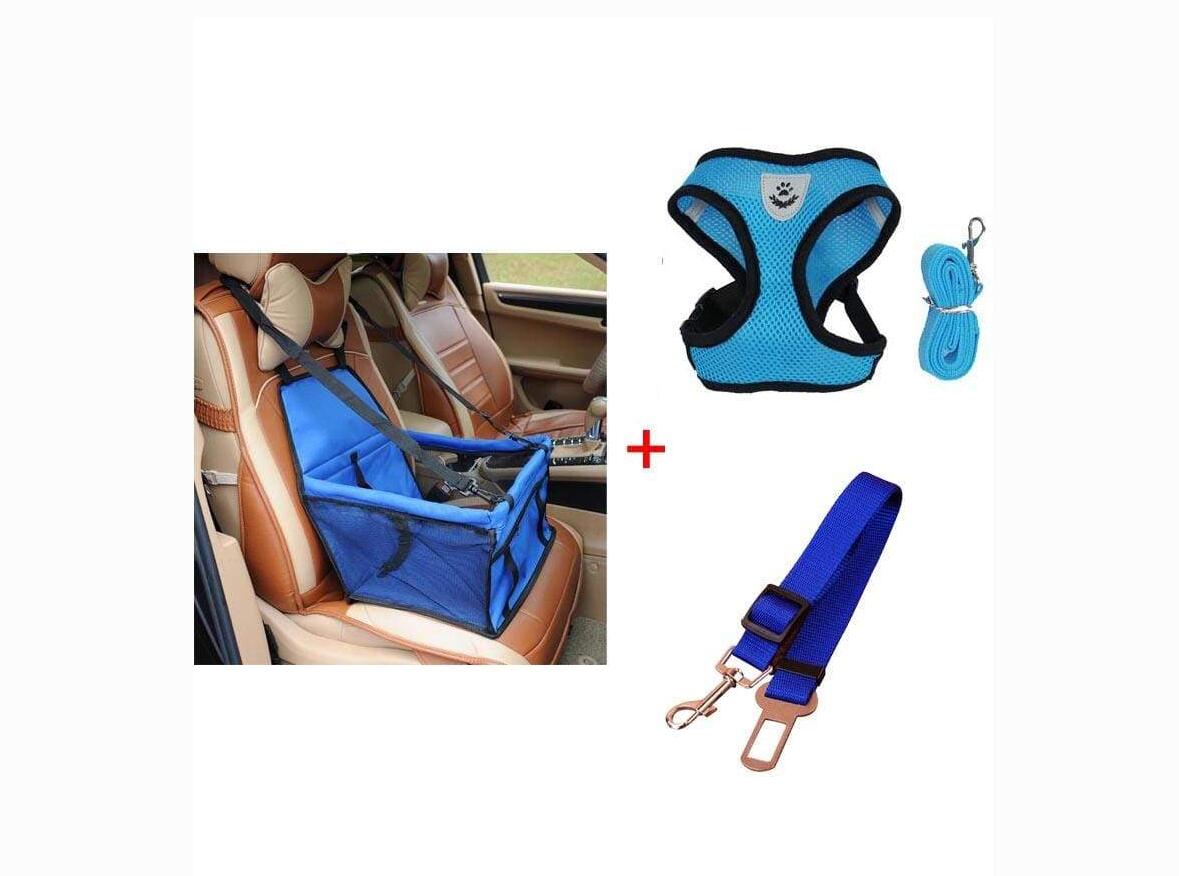 Siège de Sécurité Voiture de Luxe pour Animaux - Harnais & Laisse Inclus
