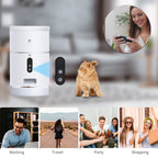 Distributeur Nourriture Automatique Chat Chien avec Caméra - Contrôle APP