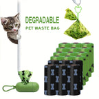 Sacs Biodégradables pour Déchets d'Animaux avec Distributeur - Épais & Anti-Fuite