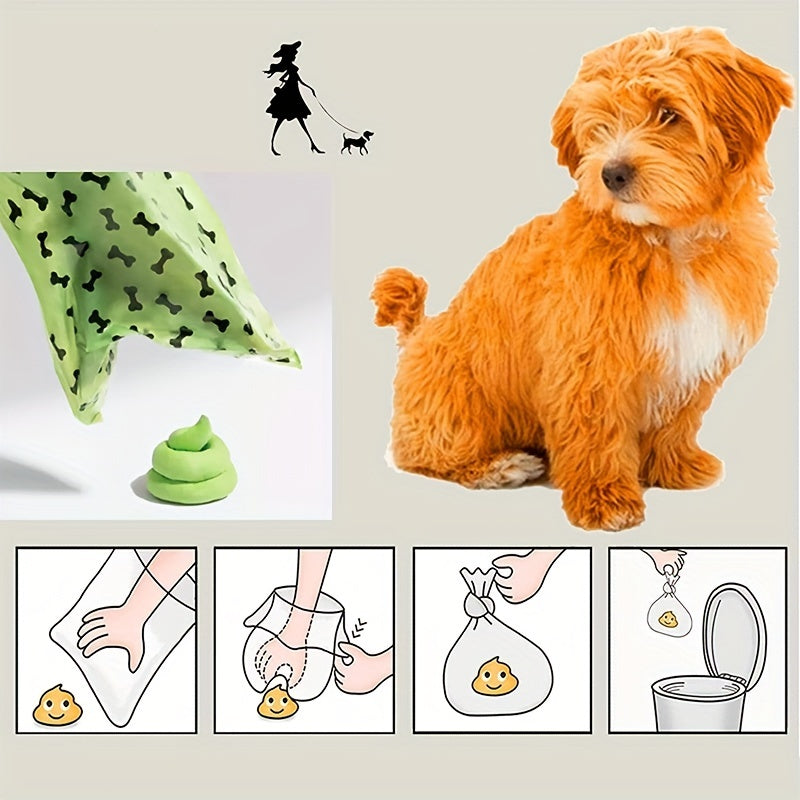 Sacs Biodégradables pour Déchets d'Animaux avec Distributeur - Épais & Anti-Fuite