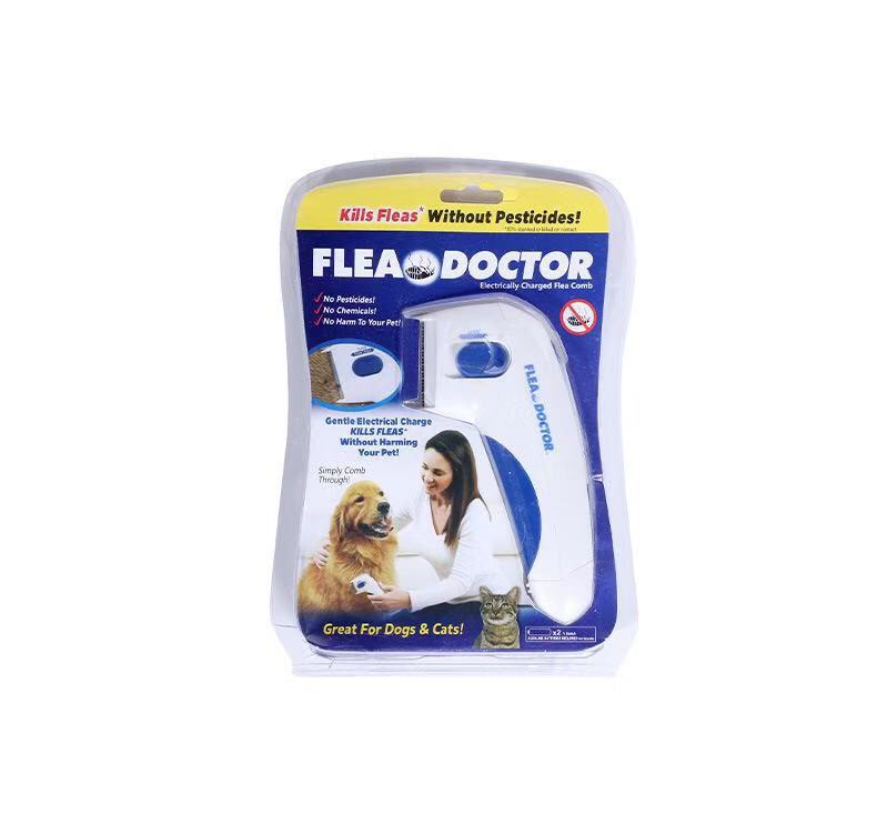 Peigne Électrique Anti-Puces pour Chien Chat - Éliminateur de Poux