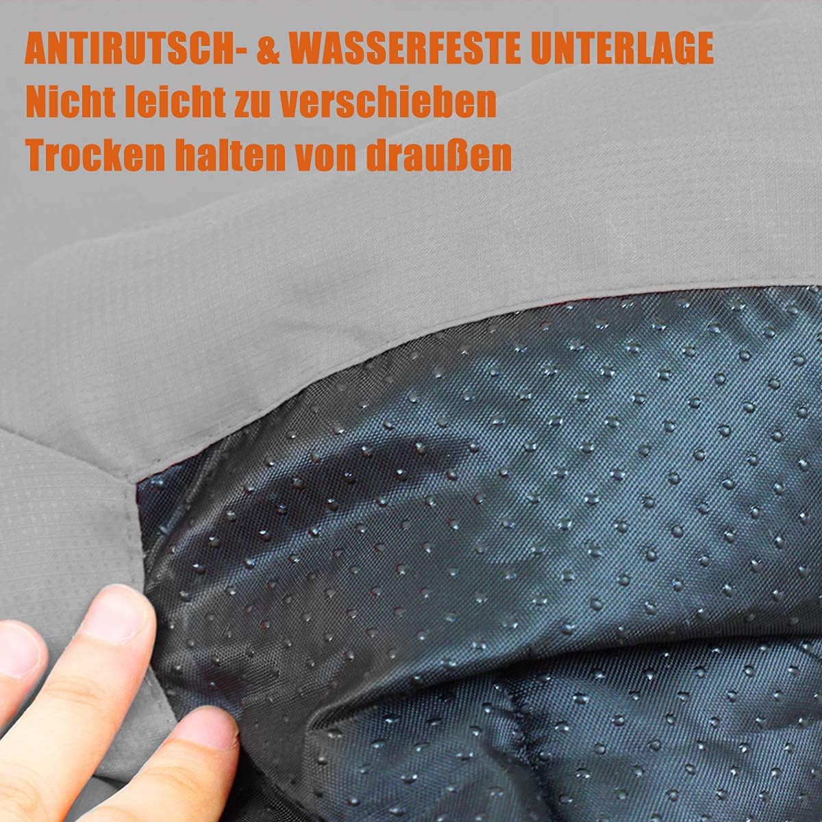 Lit pour Chien Portable Camping - Imperméable Lavable Machine Confortable