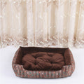 Lit Matelas pour Chien Chat 45cm - Coussin Confortable Motif Étoile Café