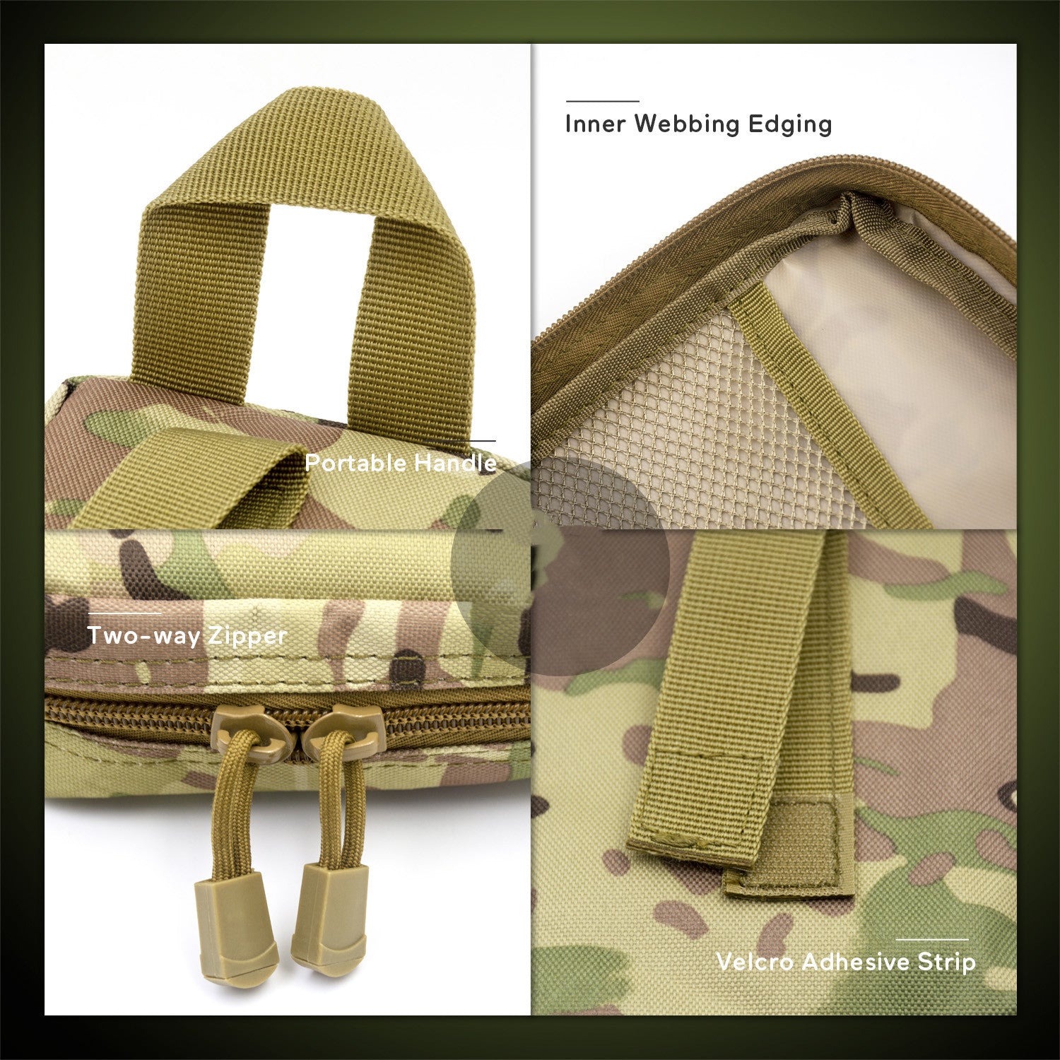 Trousse de Premiers Soins pour Chien - Camouflage Multifonctionnelle Extérieur
