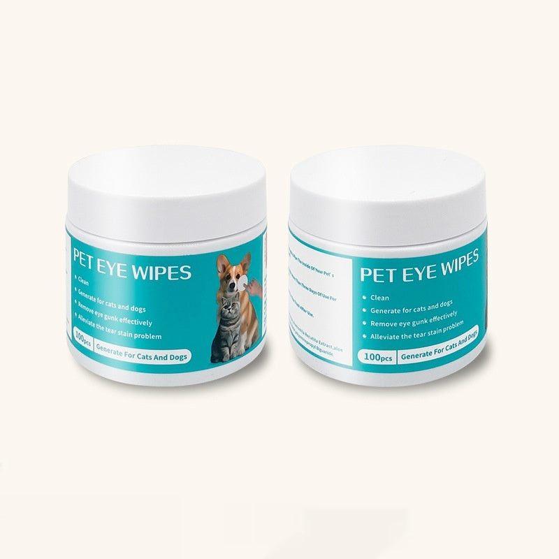 Lingettes Nettoyantes Yeux Coton Jetables pour Chien Chat