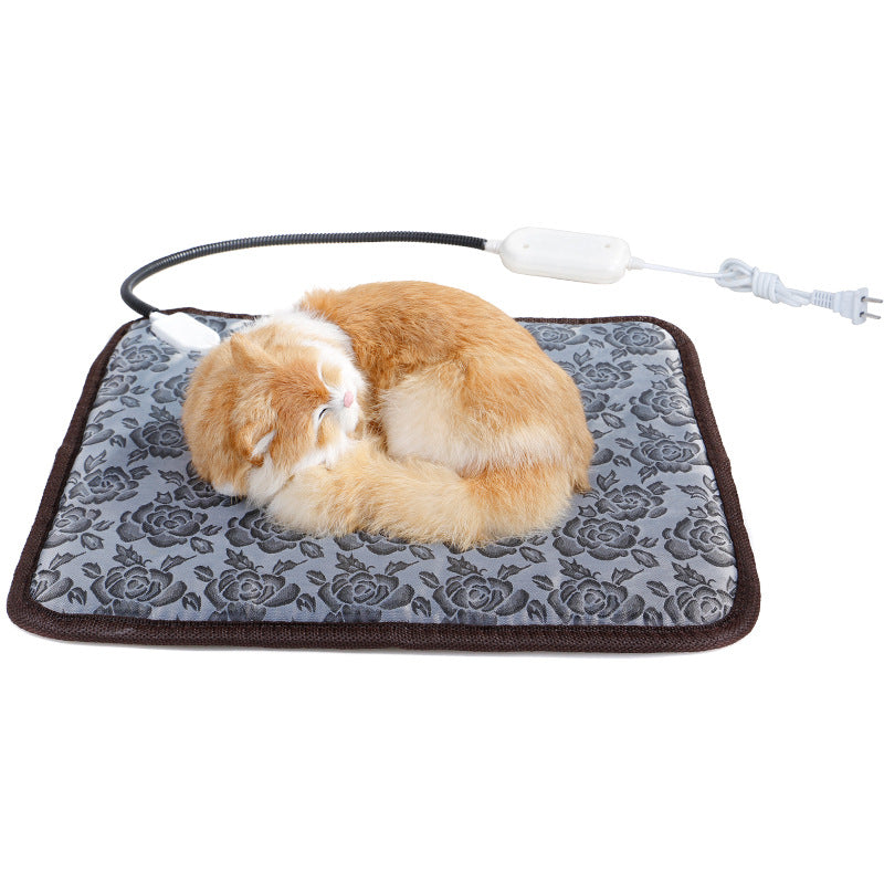 Coussin Chauffant Électrique pour Chien Chat - Tapis Chauffant Imperméable Hiver