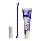 Dentifrice Saveur Bœuf et Brosse à Dents pour Chien - Hygiène Bucco-Dentaire
