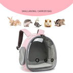 Sac à Dos Transparent pour Petits Animaux - Hamster Lapin Cochon d'Inde