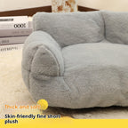 Grand Lit Sofa Peluche Lapin pour Animaux - Coussin Confortable Chien Chat