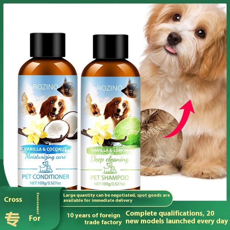 Ensemble Shampoing et Revitalisant pour Animaux - Soins Complets