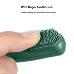 Ensemble Dentifrice et Brosse à Dents pour Chien Chat - Doigtier Nettoyage