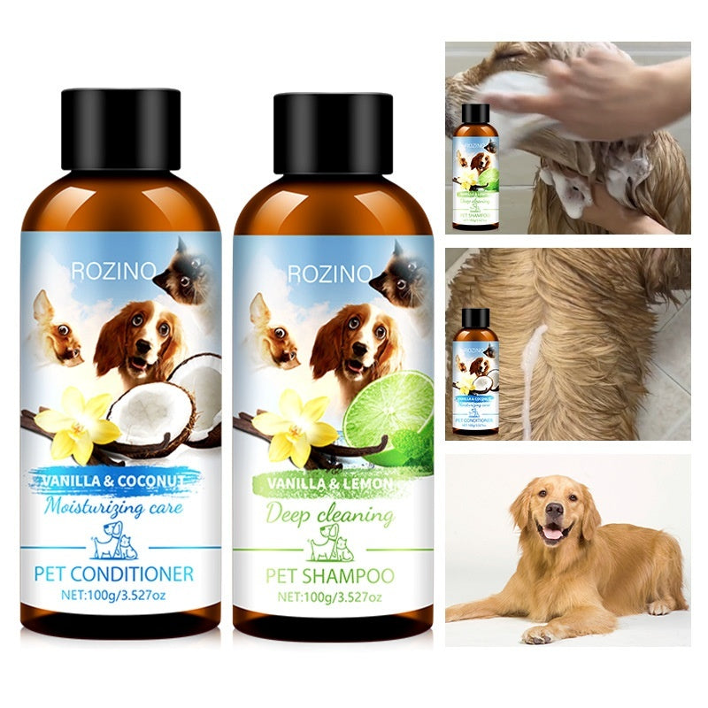 Ensemble Shampoing et Revitalisant pour Animaux - Soins Complets