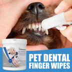 Lingettes Doigtier pour Dents Chien Chat - Hygiène Bucco-Dentaire