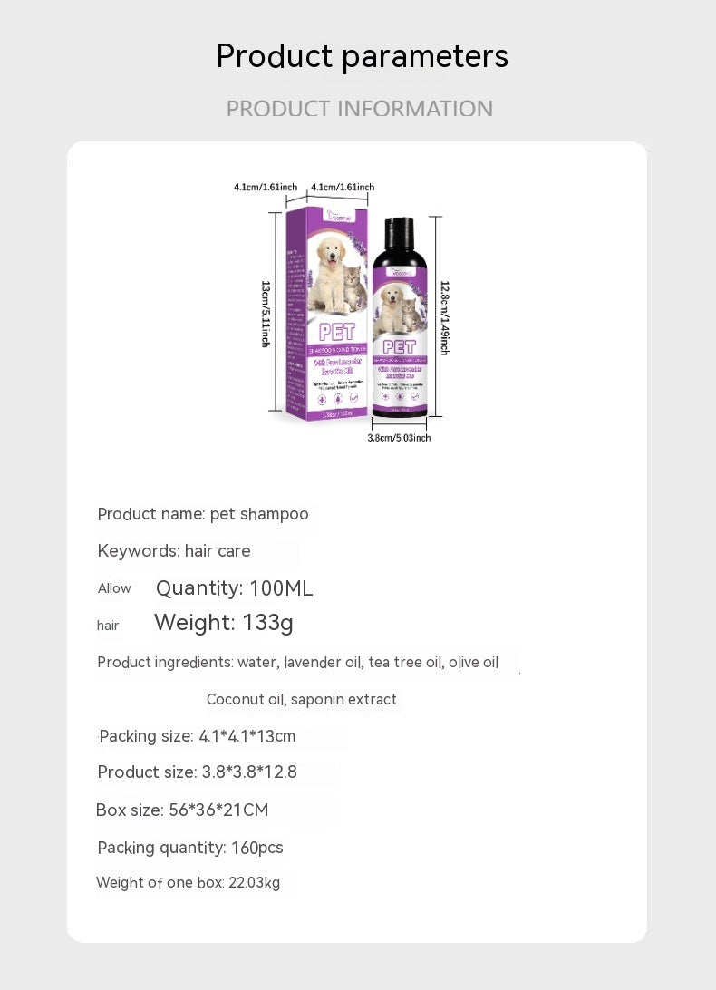 Shampoing pour Chien Anti-Démangeaisons - Pelage Doux Sans Nœuds