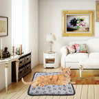 Coussin Chauffant Électrique pour Chien Chat - Tapis Chauffant Imperméable Hiver