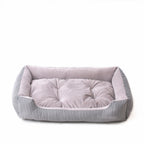 Lit Matelas pour Chien Chat 45cm - Coussin Confortable Motif Étoile Café