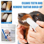 Lingettes Doigtier pour Dents Chien Chat - Hygiène Bucco-Dentaire