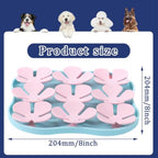 Gamelle Ralentisseur Silicone pour Chien - Tapis Léchage Anti-Anxiété avec Ventouse