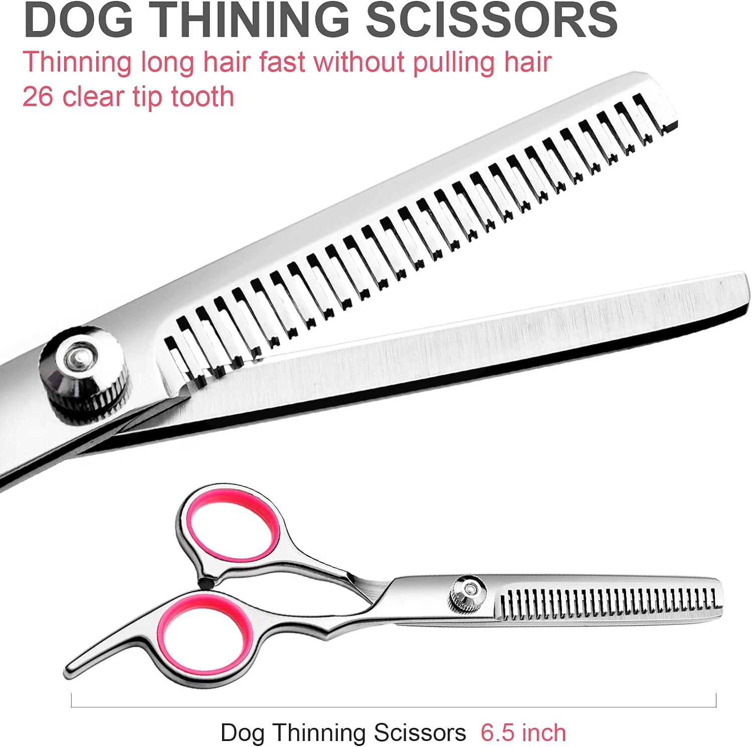 Ciseaux de Toilettage Professionnels pour Chien Chat - Kit Complet avec Peigne