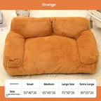 Grand Lit Sofa Peluche Lapin pour Animaux - Coussin Confortable Chien Chat