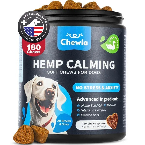Gâteries Calmantes pour Chien Saveur Canard - Supplément Anti-Anxiété Toutes Races