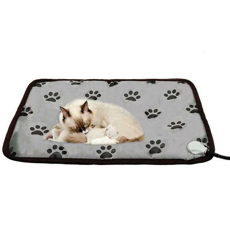 Coussin Chauffant Électrique pour Chien Chat - Tapis Chauffant Imperméable Hiver